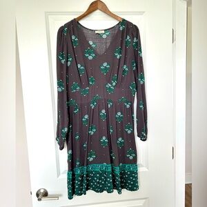 NWOT LOFT Gray Green Mini Dress - Size L